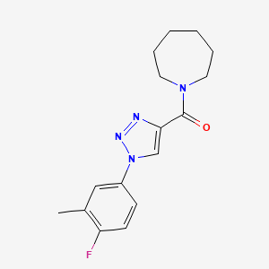 azepan-1-yl(1-(4-fluoro-3-methylphenyl)-1H-1,2,3-triazol-4-yl)methanone