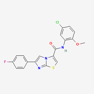 N-(5-chloro-2-methoxyphenyl)-6-(4-fluorophenyl)imidazo[2,1-b]thiazole-3-carboxamide