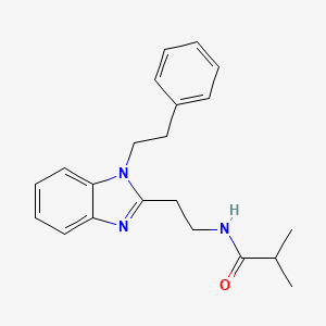 2-methyl-N-{2-[1-(2-phenylethyl)-1H-benzimidazol-2-yl]ethyl}propanamide