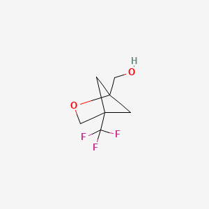 molecular formula C7H9F3O2 B2410296 [4-(三氟甲基)-2-氧杂双环[2.1.1]己烷-1-基]甲醇 CAS No. 2305254-89-9