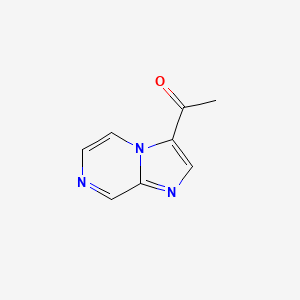 molecular formula C8H7N3O B2410308 1-(Imidazo[1,2-a]pyrazin-3-yl)ethanone CAS No. 78109-26-9