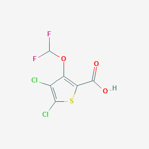 4,5-Dichloro-3-(difluoromethoxy)thiophene-2-carboxylic acid