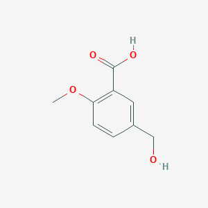 molecular formula C9H10O4 B2410374 5-(Hydroxymethyl)-2-methoxybenzoic acid CAS No. 10286-57-4