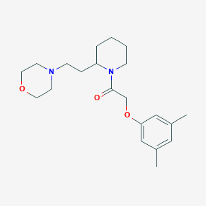 molecular formula C21H32N2O3 B241040 2-(3,5-DIMETHYLPHENOXY)-1-{2-[2-(MORPHOLIN-4-YL)ETHYL]PIPERIDIN-1-YL}ETHAN-1-ONE 