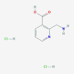 molecular formula C7H10Cl2N2O2 B2410411 2-(Aminomethyl)nicotinic acid dihydrochloride CAS No. 2230807-60-8