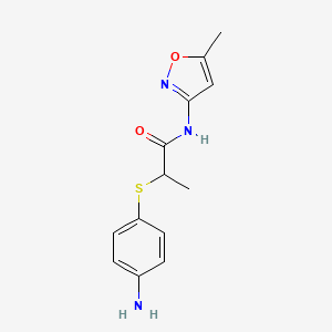 2-[(4-Aminophenyl)thio]-N-(5-methylisoxazol-3-yl)-propanamide