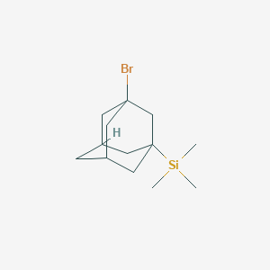 molecular formula C13H23BrSi B2410424 (3-Bromoadamantan-1-yl)trimethylsilane CAS No. 112852-92-3
