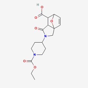 2-[1-(Ethoxycarbonyl)piperidin-4-yl]-1-oxo-1,2,3,6,7,7a-hexahydro-3a,6-epoxyisoindole-7-carboxylic acid