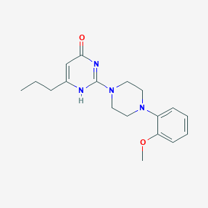 molecular formula C18H24N4O2 B241043 2-[4-(2-methoxyphenyl)piperazin-1-yl]-6-propyl-1H-pyrimidin-4-one 