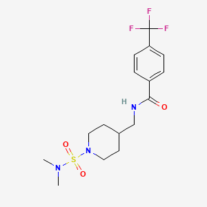 N-((1-(N,N-dimethylsulfamoyl)piperidin-4-yl)methyl)-4-(trifluoromethyl)benzamide