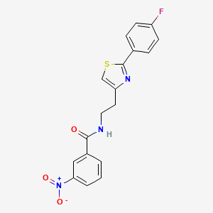 N-(2-(2-(4-fluorophenyl)thiazol-4-yl)ethyl)-3-nitrobenzamide