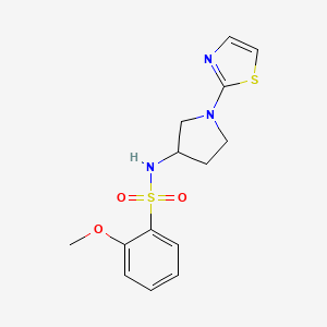 2-methoxy-N-(1-(thiazol-2-yl)pyrrolidin-3-yl)benzenesulfonamide