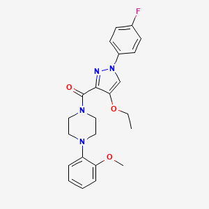 (4-ethoxy-1-(4-fluorophenyl)-1H-pyrazol-3-yl)(4-(2-methoxyphenyl)piperazin-1-yl)methanone