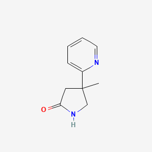 4-Methyl-4-(pyridin-2-yl)pyrrolidin-2-one