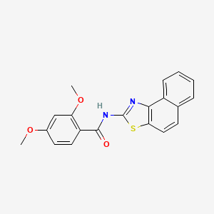 molecular formula C20H16N2O3S B2410474 (Z)-2,4-二甲氧基-N-(萘并[1,2-d]噻唑-2(1H)-亚甲基)苯甲酰胺 CAS No. 328118-44-1