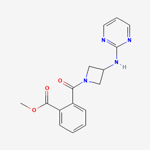 Methyl 2-(3-(pyrimidin-2-ylamino)azetidine-1-carbonyl)benzoate