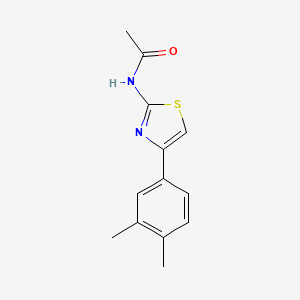 molecular formula C13H14N2OS B2410503 N-[4-(3,4-dimethylphenyl)-1,3-thiazol-2-yl]acetamide CAS No. 313505-09-8
