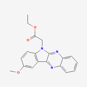 Ethyl 2-(9-methoxyindolo[3,2-b]quinoxalin-6-yl)acetate