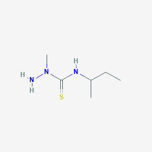 molecular formula C6H15N3S B2410526 3-Amino-1-(butan-2-yl)-3-methylthiourea CAS No. 4312-10-1