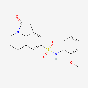 N-(2-methoxyphenyl)-2-oxo-1,2,5,6-tetrahydro-4H-pyrrolo[3,2,1-ij]quinoline-8-sulfonamide