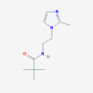 2,2-dimethyl-N-[2-(2-methyl-1H-imidazol-1-yl)ethyl]propanamide