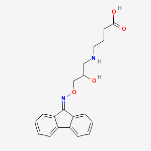 molecular formula C20H22N2O4 B2410547 4-({3-[(9H-芴-9-亚基氨基)氧基]-2-羟基丙基}氨基)丁酸 CAS No. 893681-08-8