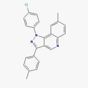1-(4-chlorophenyl)-8-methyl-3-(p-tolyl)-1H-pyrazolo[4,3-c]quinoline