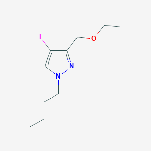molecular formula C10H17IN2O B2410552 1-butyl-3-(ethoxymethyl)-4-iodo-1H-pyrazole CAS No. 1856055-81-6