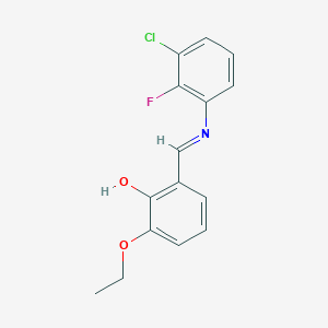 2-{(E)-[(3-chloro-2-fluorophenyl)imino]methyl}-6-ethoxyphenol