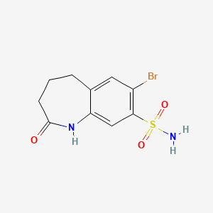 molecular formula C10H11BrN2O3S B2410559 7-ブロモ-2-オキソ-2,3,4,5-テトラヒドロ-1H-1-ベンゾアゼピン-8-スルホンアミド CAS No. 1427380-75-3