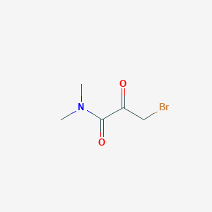 molecular formula C5H8BrNO2 B2410566 3-溴-N,N-二甲基-2-氧代丙酰胺 CAS No. 475294-58-7