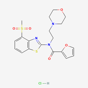 N-(4-(methylsulfonyl)benzo[d]thiazol-2-yl)-N-(2-morpholinoethyl)furan-2-carboxamide hydrochloride