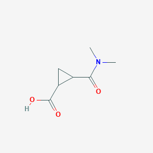 molecular formula C7H11NO3 B2410570 2-(Dimethylcarbamoyl)cyclopropane-1-carboxylic acid CAS No. 98431-89-1