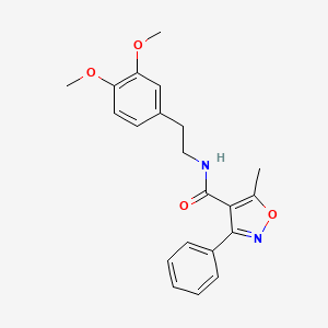 N-[2-(3,4-dimethoxyphenyl)ethyl]-5-methyl-3-phenyl-1,2-oxazole-4-carboxamide