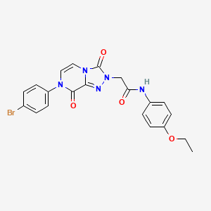 2-(7-(4-bromophenyl)-3,8-dioxo-7,8-dihydro-[1,2,4]triazolo[4,3-a]pyrazin-2(3H)-yl)-N-(4-ethoxyphenyl)acetamide