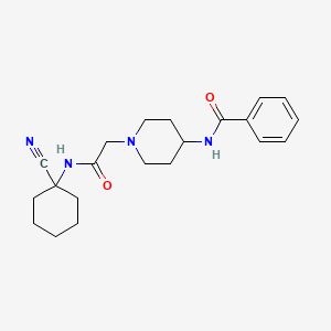 N-[1-[2-[(1-cyanocyclohexyl)amino]-2-oxoethyl]piperidin-4-yl]benzamide