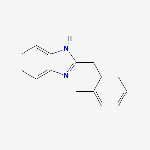 molecular formula C15H14N2 B2410594 2-[(2-甲基苯基)甲基]-1H-1,3-苯并二唑 CAS No. 6659-83-2