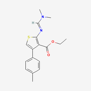 (E)-ethyl 2-(((dimethylamino)methylene)amino)-4-(p-tolyl)thiophene-3-carboxylate