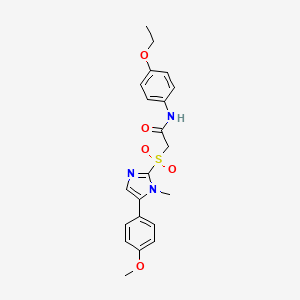 N-(4-ethoxyphenyl)-2-((5-(4-methoxyphenyl)-1-methyl-1H-imidazol-2-yl)sulfonyl)acetamide