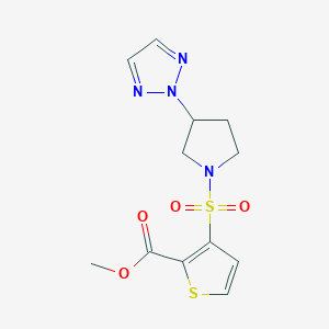 methyl 3-((3-(2H-1,2,3-triazol-2-yl)pyrrolidin-1-yl)sulfonyl)thiophene-2-carboxylate
