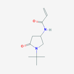 molecular formula C11H18N2O2 B2410630 N-(1-Tert-butyl-5-oxopyrrolidin-3-yl)prop-2-enamide CAS No. 2224549-46-4