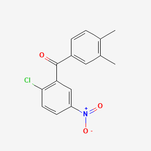 (2-Chloro-5-nitrophenyl)(3,4-dimethylphenyl)methanone