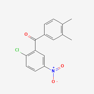 molecular formula C15H12ClNO3 B2410632 (2-Chloro-5-nitrophenyl)(3,4-dimethylphenyl)methanone CAS No. 70132-77-3