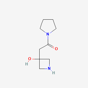 2-(3-Hydroxyazetidin-3-yl)-1-(pyrrolidin-1-yl)ethan-1-one