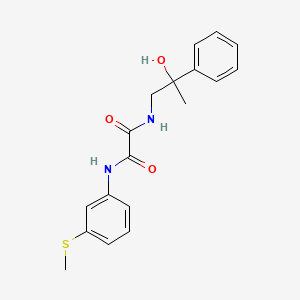 molecular formula C18H20N2O3S B2410636 N1-(2-羟基-2-苯基丙基)-N2-(3-(甲硫基)苯基)草酰胺 CAS No. 1351644-72-8