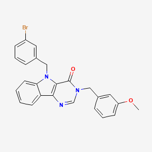 5-(3-bromobenzyl)-3-(3-methoxybenzyl)-3H-pyrimido[5,4-b]indol-4(5H)-one