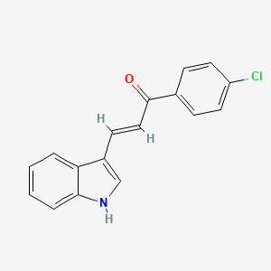 (E)-1-(4-chlorophenyl)-3-(1H-indol-3-yl)prop-2-en-1-one