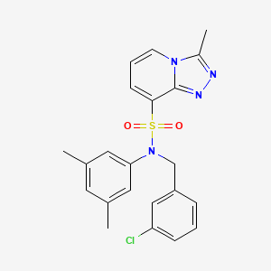 N-(3-chlorobenzyl)-N-(3,5-dimethylphenyl)-3-methyl-[1,2,4]triazolo[4,3-a]pyridine-8-sulfonamide