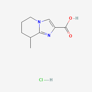 8-Methyl-5,6,7,8-tetrahydroimidazo[1,2-a]pyridine-2-carboxylic acid;hydrochloride