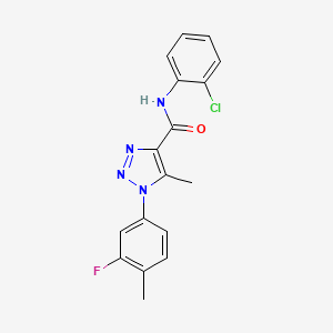 N-(2-chlorophenyl)-1-(3-fluoro-4-methylphenyl)-5-methyl-1H-1,2,3-triazole-4-carboxamide